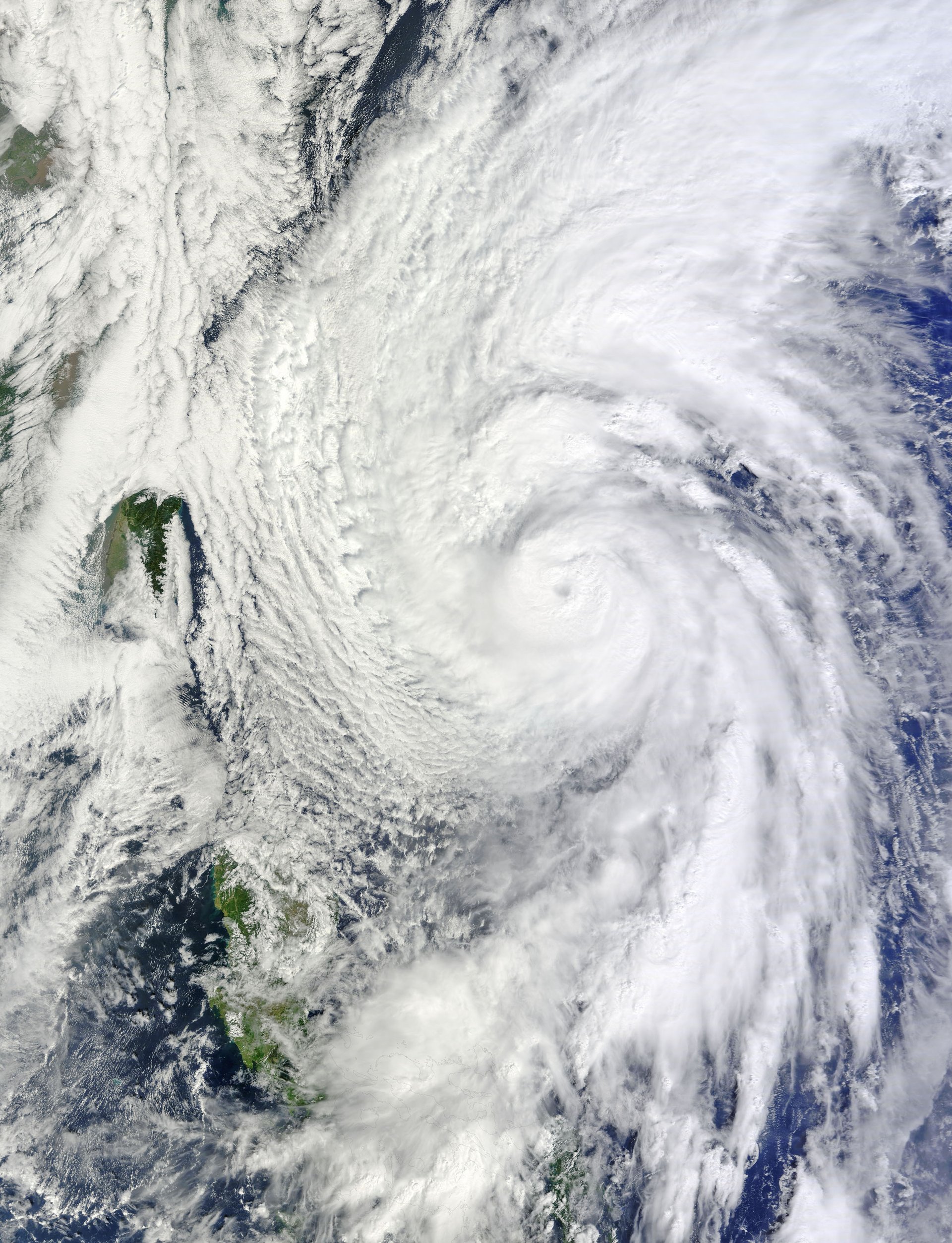 Typhoon Chaba intensifies into a super typhoon