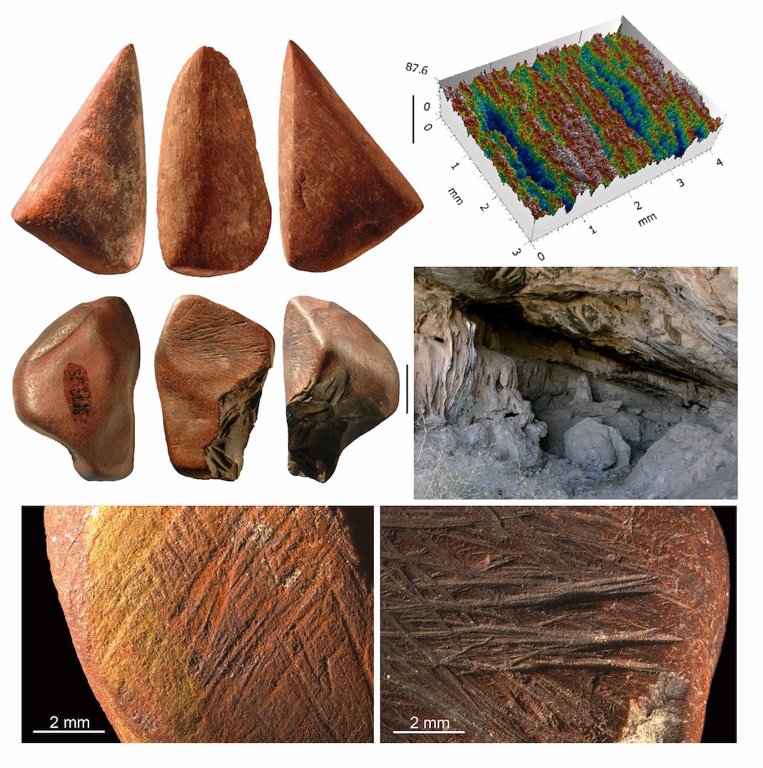 Ochre was used as a tool for thousands of years in the Stone Age