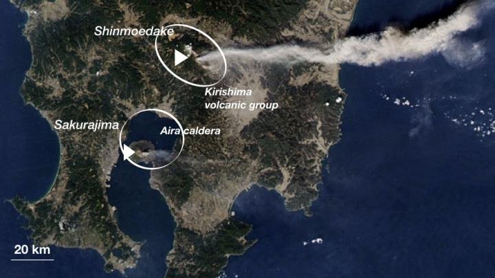 Scientists: pair of Japanese volcanoes shared magma pool