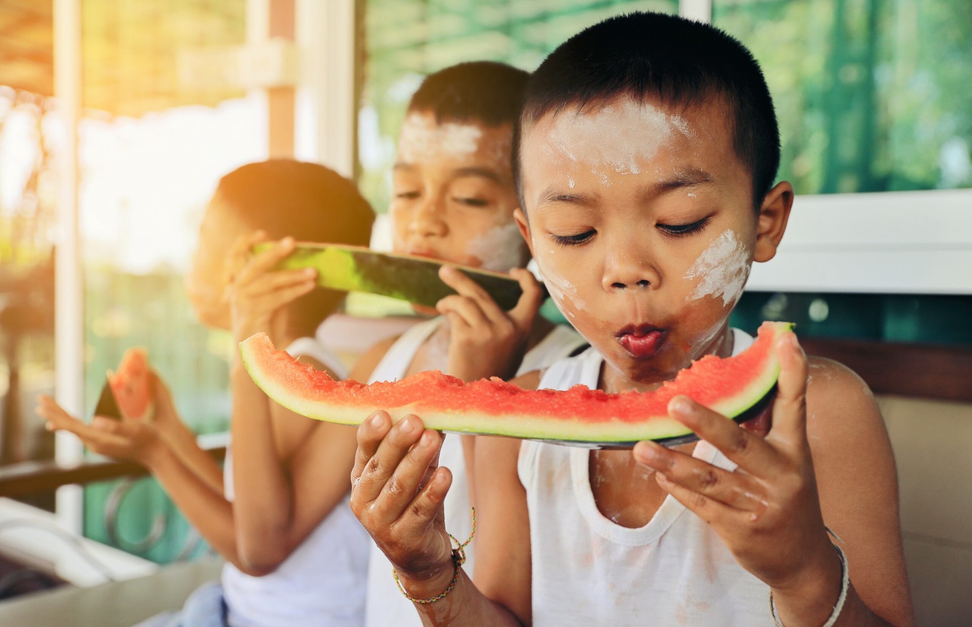 Children who eat fruit and vegetables have greater well-being