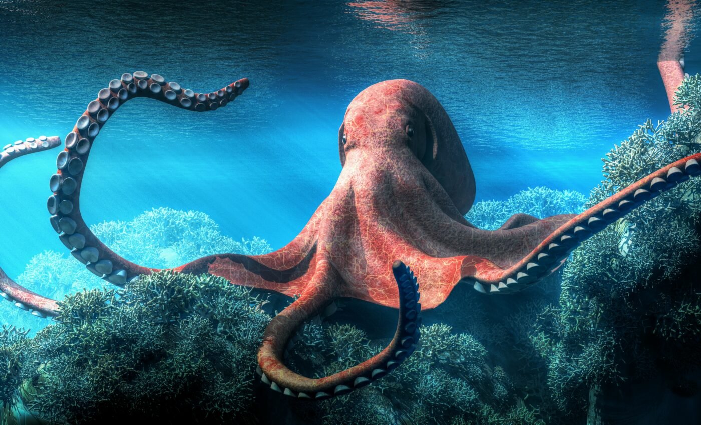 Octopuses adjust their hunting strategy according to prey