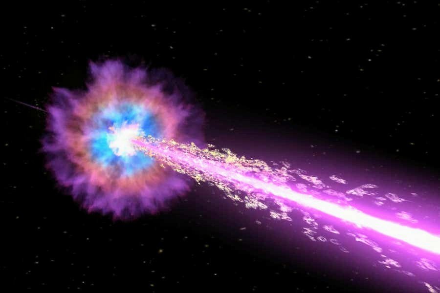 Recent gamma-ray burst was 70 times brighter than any cosmic explosion