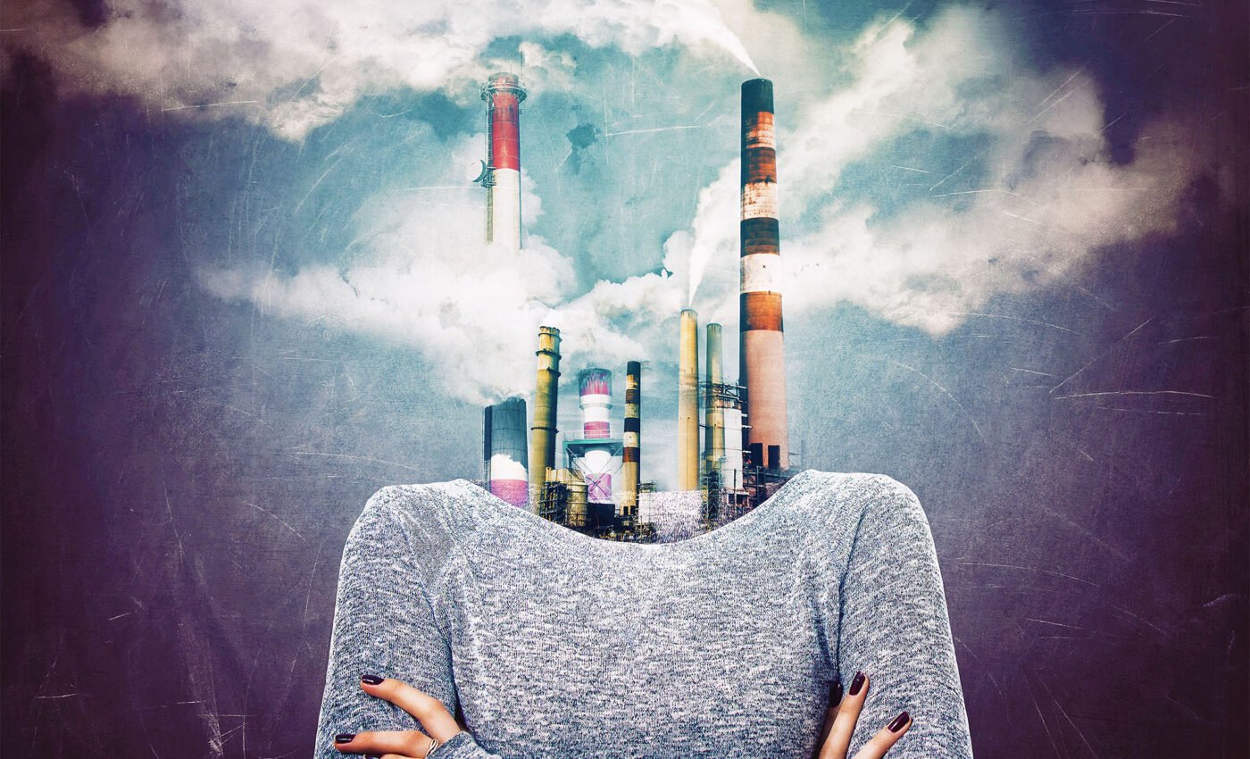 How is global warming affecting the human brain?
