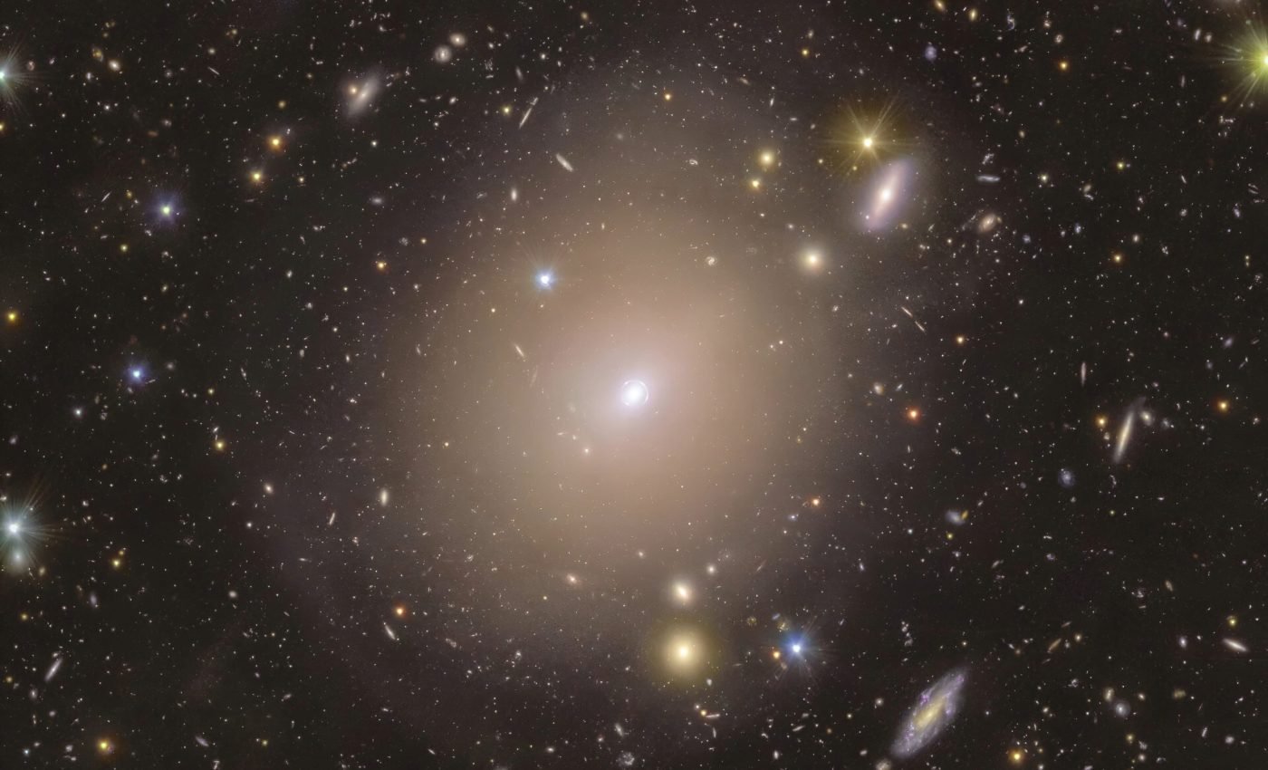 Stunning 'Einstein ring' warping space-time captured by Euclid