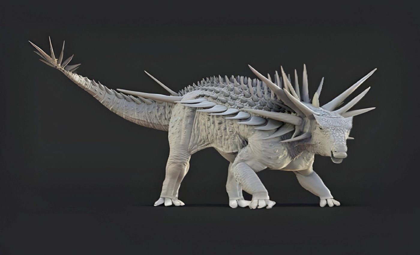 World's weirdest dinosaur had a spike collar and secret tail weapon